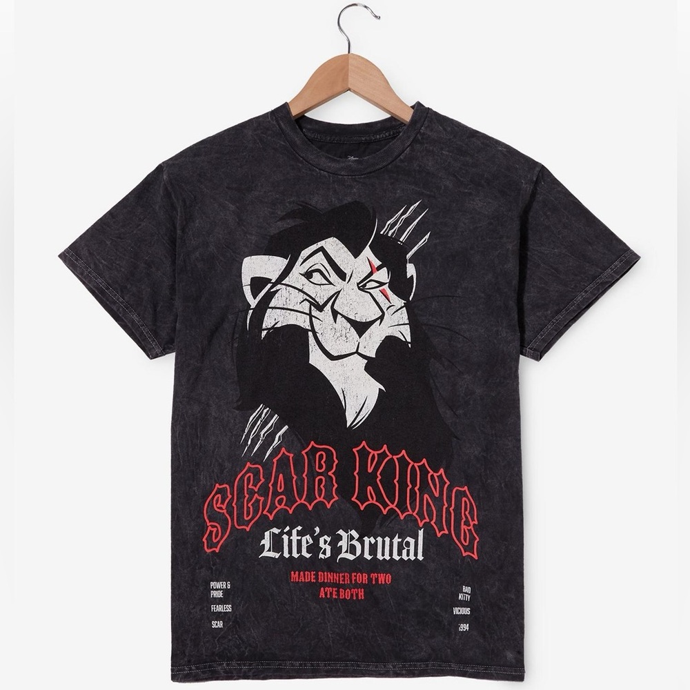 Disney The Lion King Scar King Mineral Wash Tee
Small NWOT